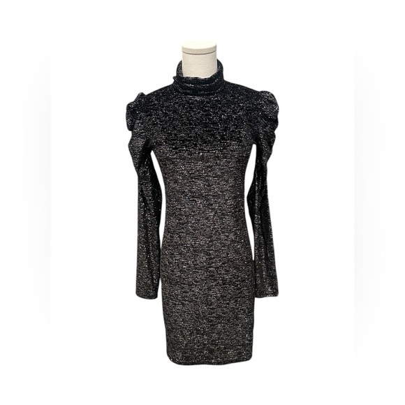 MISA LOS ANGELES Stormi Dress Black Multi Color Sparkle Women Size 2 NWT $298 - Picture 3 of 10